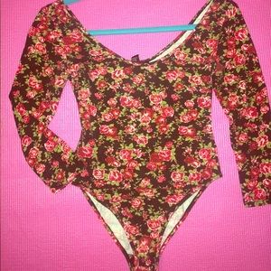 Forever21 3/4 sleeve bodysuit